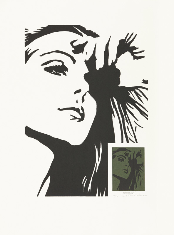 Werner Berges - Holzschnitt: Annett-M. Emma, 2007, woodcut