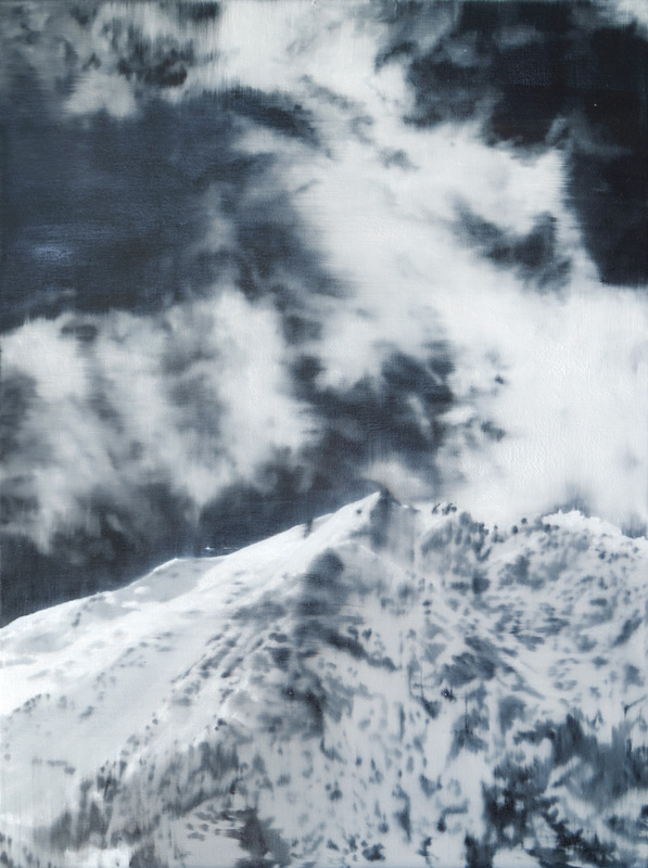 JKB Fletcher - Landmass / Peak, 2025, Öl auf Leinwand
