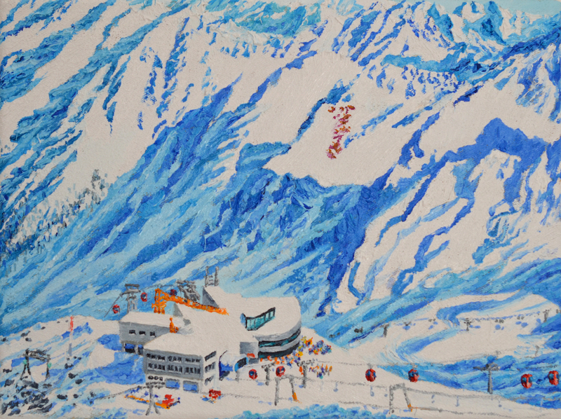 Katharina Gierlach - Eisgrat, 2016, Oil on canvas