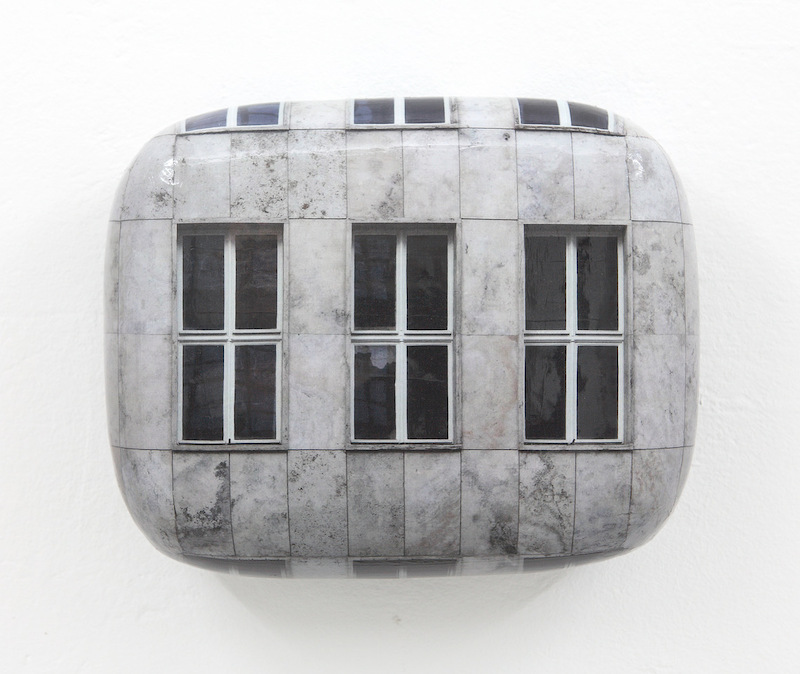 Hein Spellmann - Fassade 232, 2014, silicone, acrylic, CLC print, foam, wood