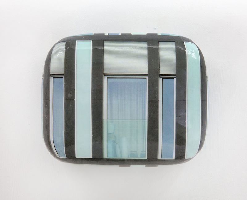 Hein Spellmann - Fassade 349, 2019, silicone, acrylic, CLC print, foam, wood