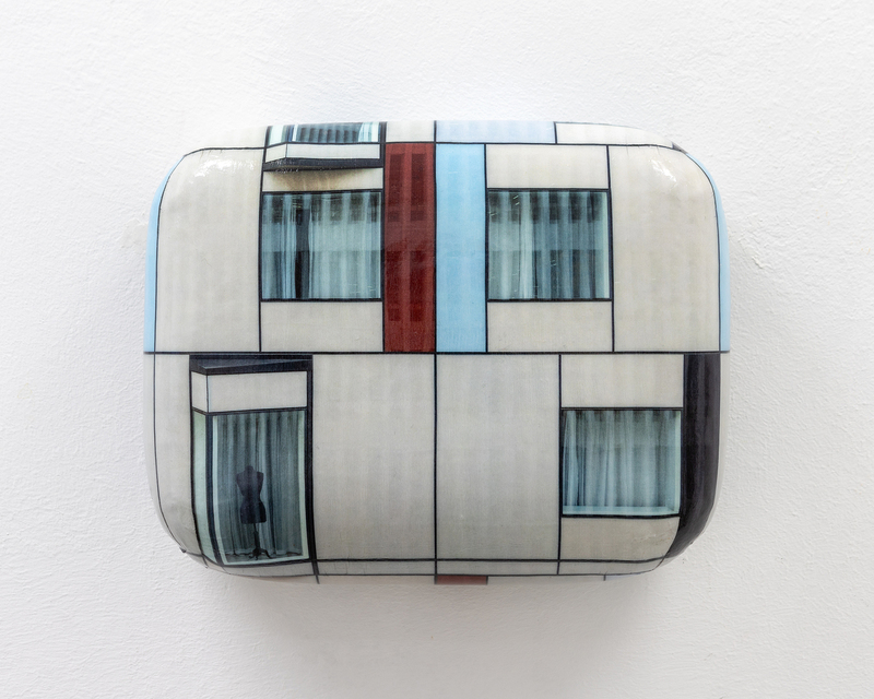 Hein Spellmann - Fassade 530, 2025, silicone, acrylic, CLC print, foam, wood