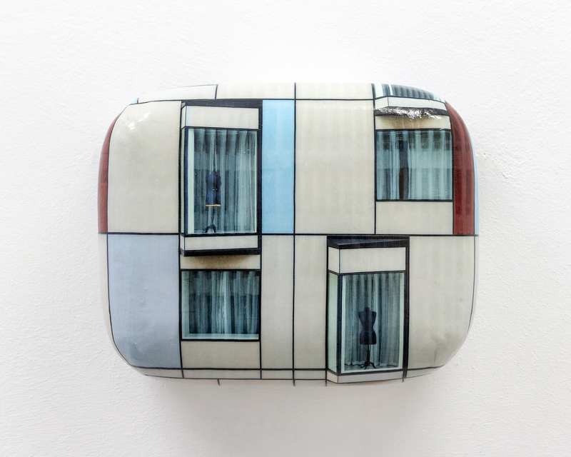 Hein Spellmann - Fassade 531, 2025, silicone, acrylic, CLC print, foam, wood