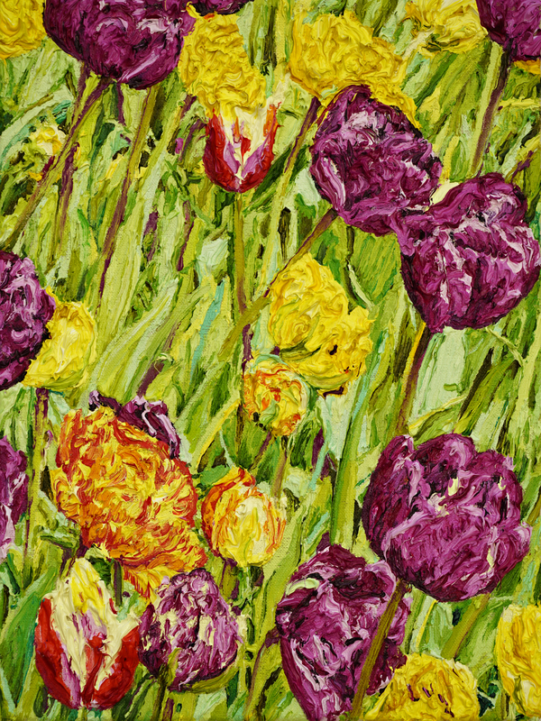 Katharina Gierlach - Flower Power II, 2023, Oil on canvas