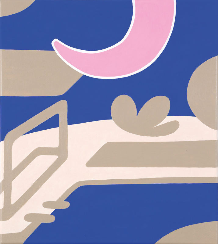 Leonard Korbus - Mineralbad Berg, 2025, Acryl auf Leinwand