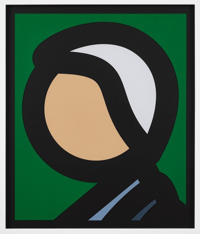 Julian Opie: "Paper Head 8" (2019)