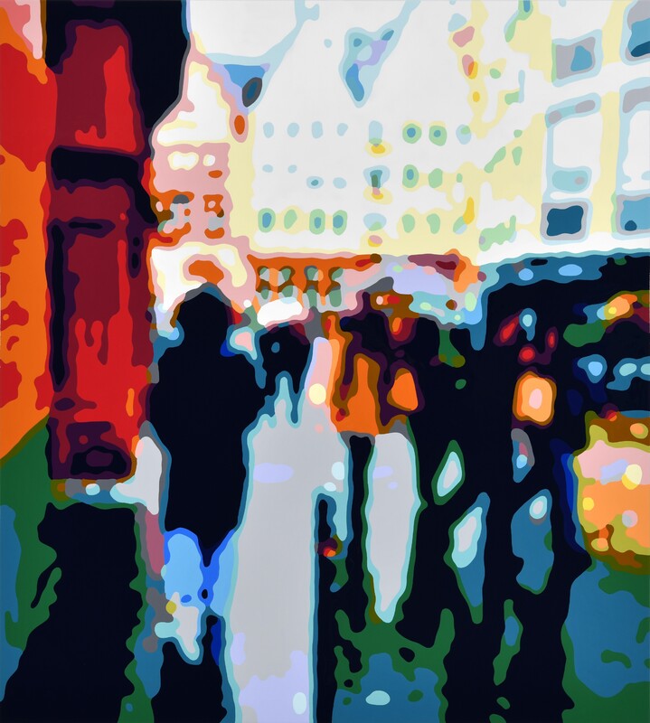 Konrad Winter - Römerberg, 2026, car lacquer on aluminum