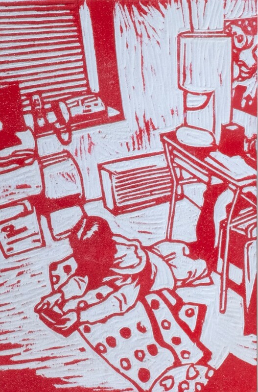 Kenichi Yokono - Short stories (Beispiel), 2016, Woodblock cutout