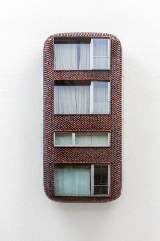 Hein Spellmann - Stadthaus 3, 2025, Silikon, Acryl, CLC-Print, Schaumstoff, Holz