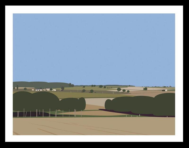 Julian Opie - View from my bedroom window, 2007, Computeranimation auf LCD Monitor