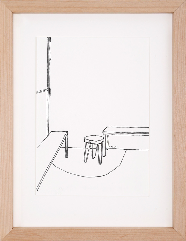 Leonard Korbus - Way_01, 2024, Tusche auf Papier