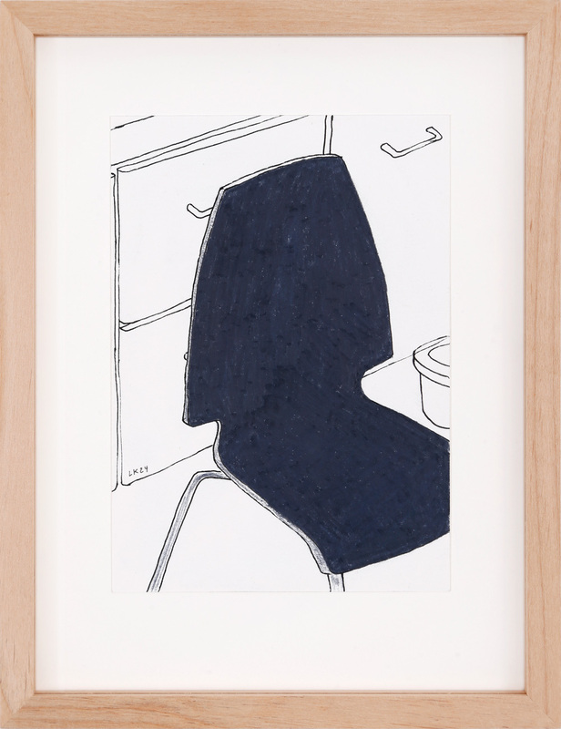 Leonard Korbus - Mageleinstraat_19_05, 2024, Tusche auf Papier