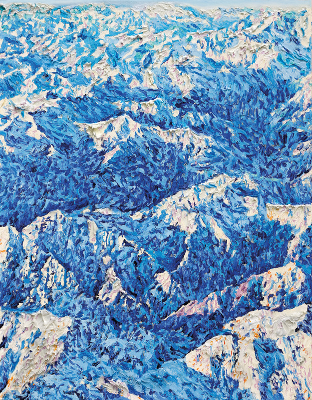 Katharina Gierlach - Alpen IV, 2025, Öl auf Leinwand