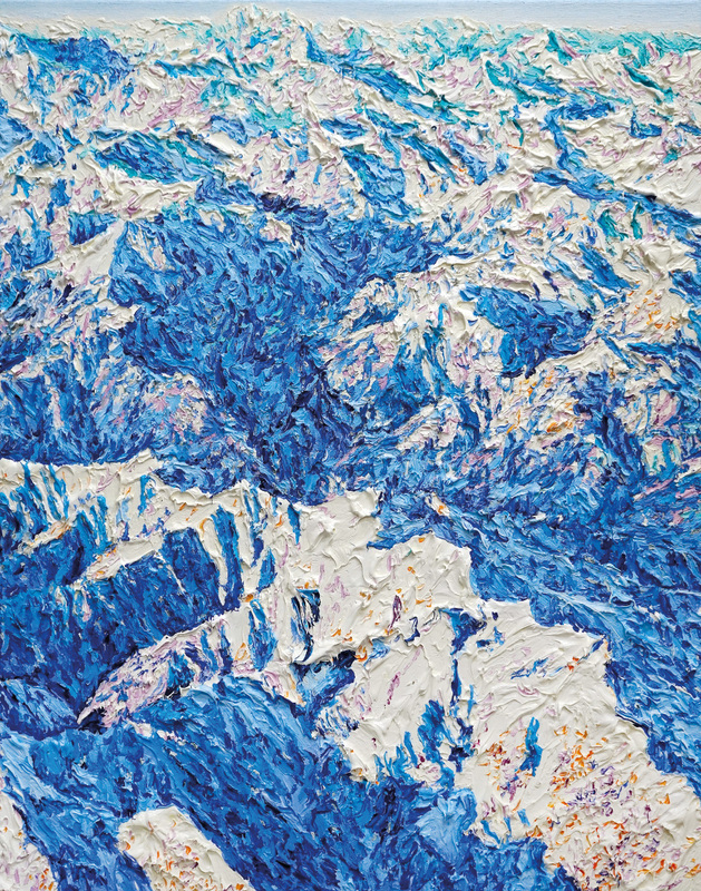 Katharina Gierlach - Alpen V, 2025, Öl auf Leinwand