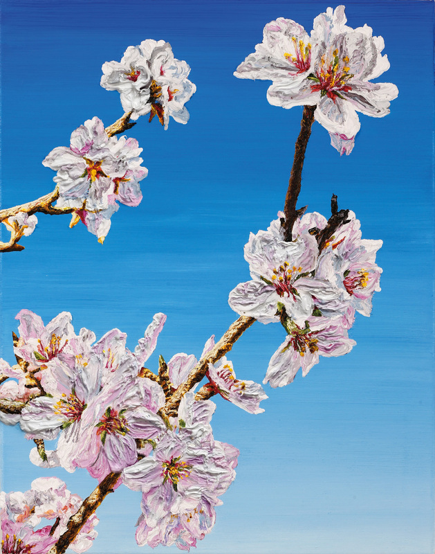Katharina Gierlach - Mandelblüte II, 2025, Öl auf Leinwand