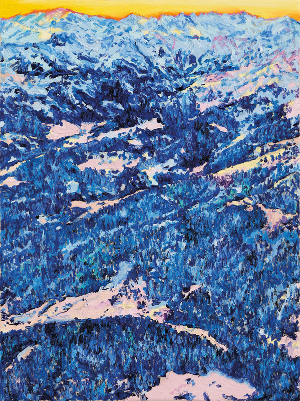Katharina Gierlach - Alpen IV, 2025, Öl auf Leinwand
