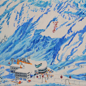 Katharina Gierlach - Eisgrat, 2016, Oil on canvas