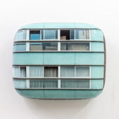 Hein Spellmann - Fassade 434, 2022, silicone, acrylic, CLC print, foam, wood