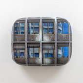 Hein Spellmann - Fassade 477, 2023, silicone, acrylic, CLC print, foam, wood