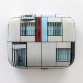 Hein Spellmann - Fassade 530, 2025, silicone, acrylic, CLC print, foam, wood