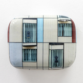 Hein Spellmann - Fassade 531, 2025, silicone, acrylic, CLC print, foam, wood