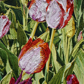 Katharina Gierlach - Flower Power IV, 2023, Oil on canvas