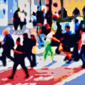 Konrad Winter - NYC, 2025, car lacquer on aluminum