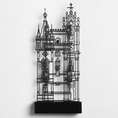 Julian Opie - Portuguese Towers 2, 2025, powder coated steel relief