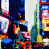 Konrad Winter - Rainy Evening, 2026, car lacquer on aluminum