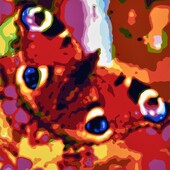 Konrad Winter - Schmetterling 5, 2026, car lacquer on aluminum