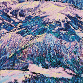 Katharina Gierlach - Alpen VI, 2025, Öl auf Leinwand